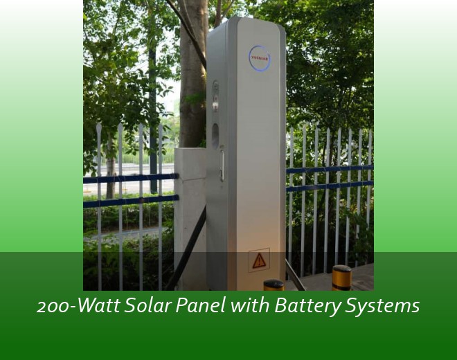200-Watt Solar Panel with Battery Systems